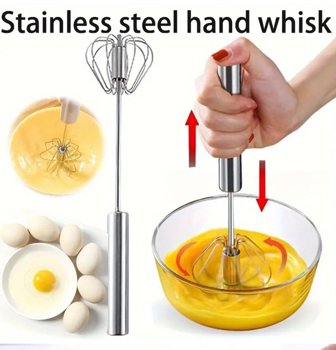 Steel Hand Whisk DM60