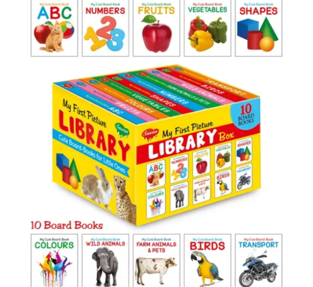 10 Library board books DM493