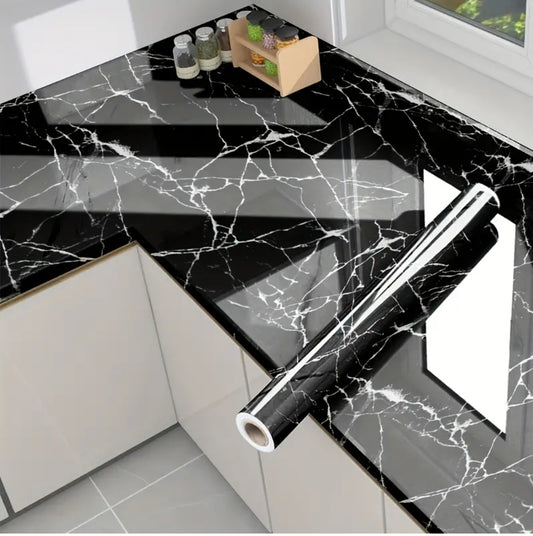 Kitchen black marble sticker DM551