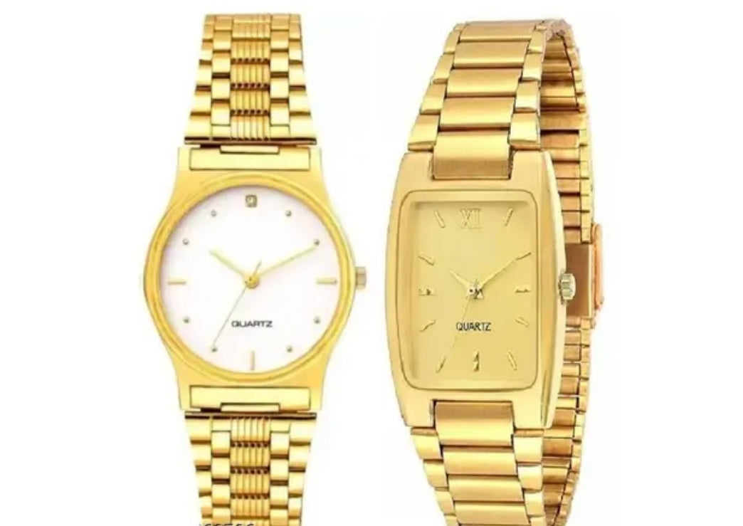 Gold strap watch offer DM604