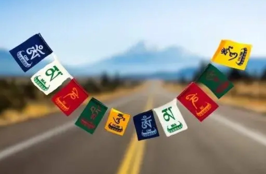 Tibetian Car safety prayer flag DM410