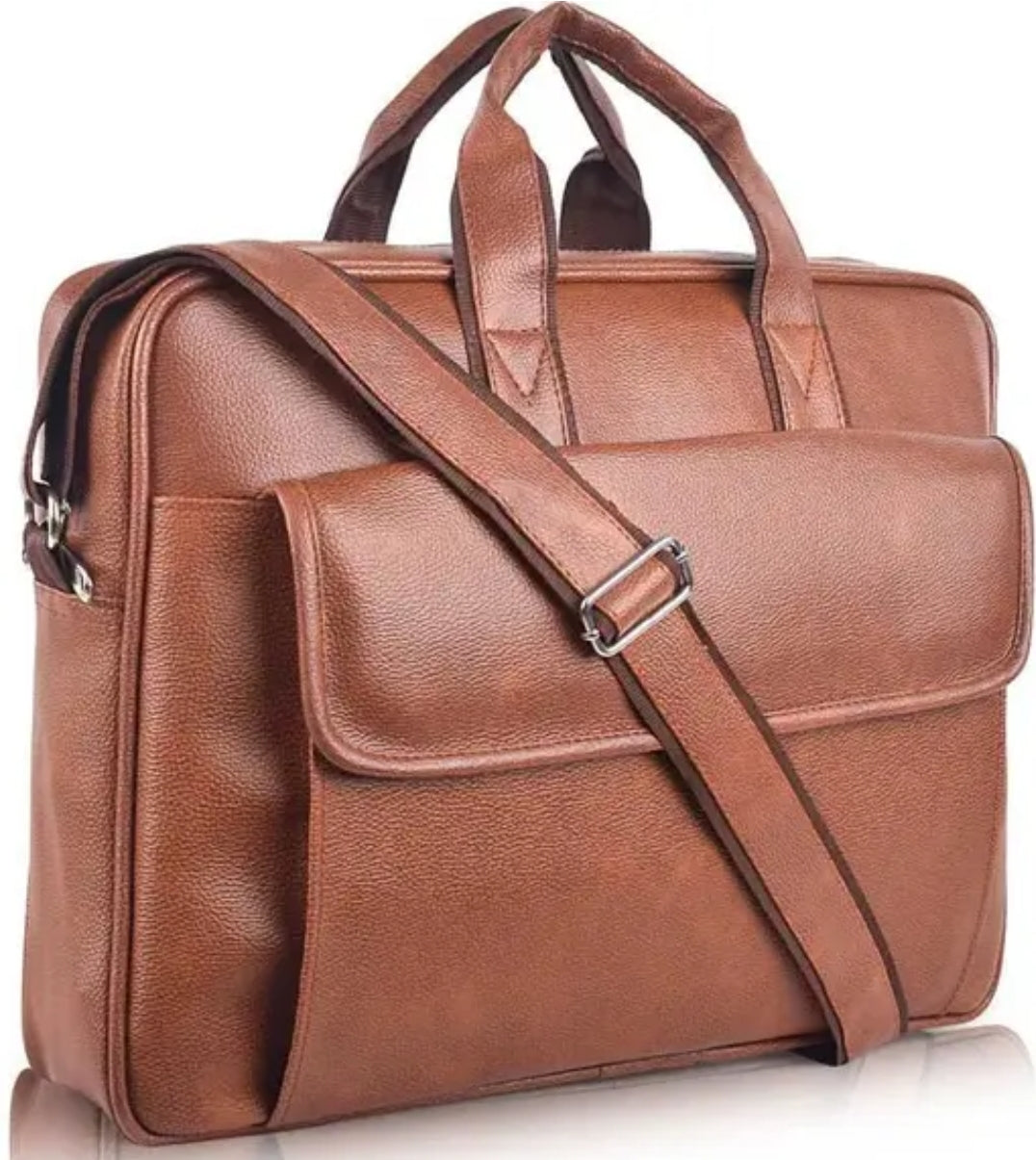 Leather laptop bag DM425