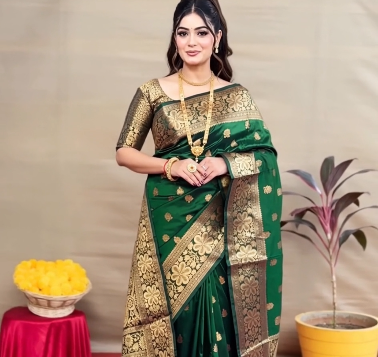 Banarsi silk sari DM993