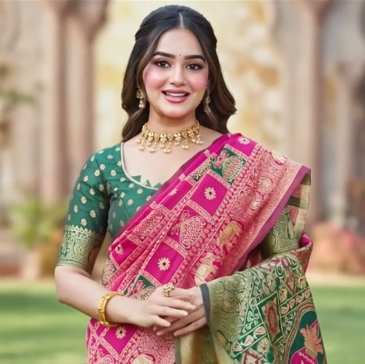 Cotton Silk Saree DM980