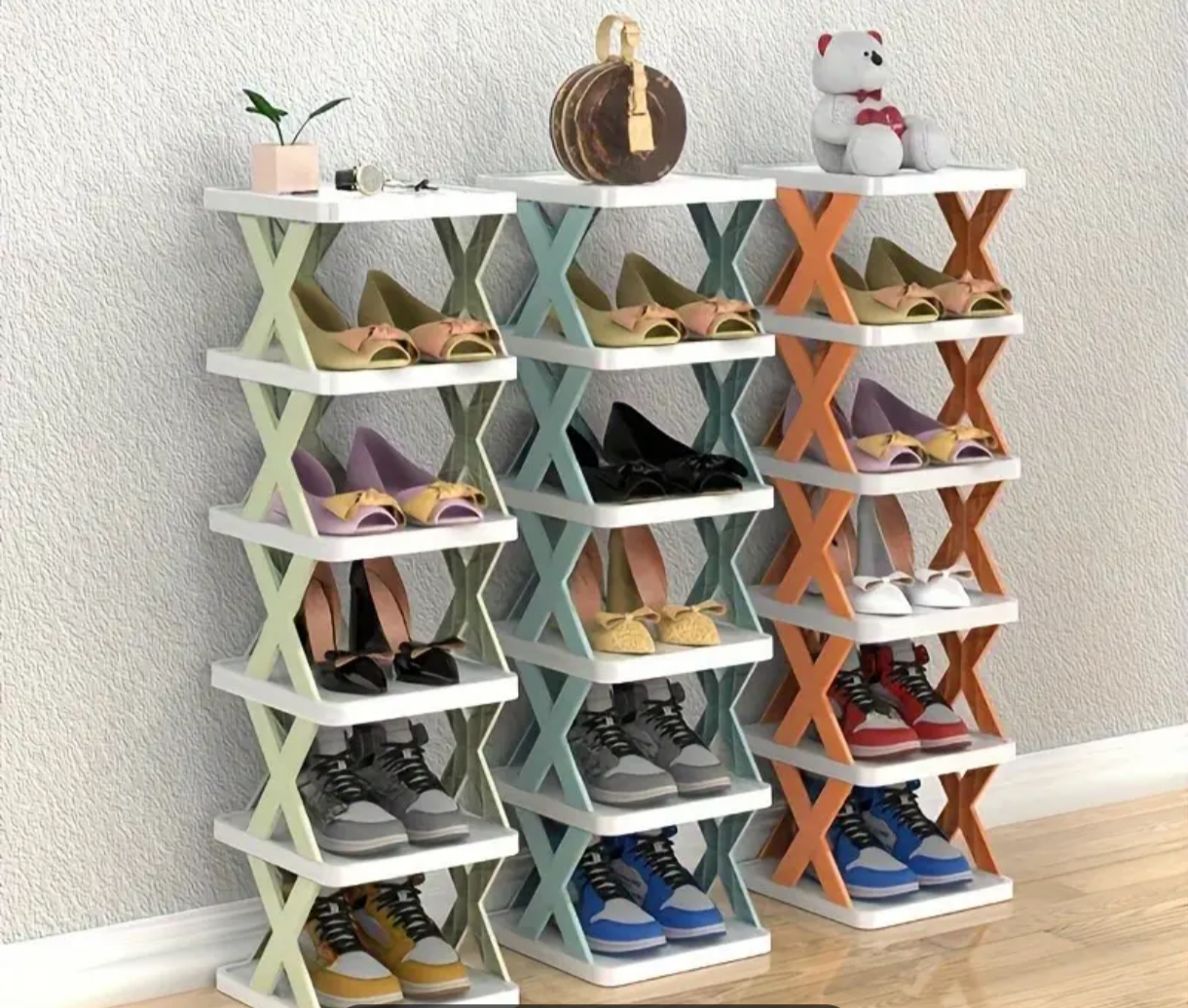 Folding shoe rack DM832