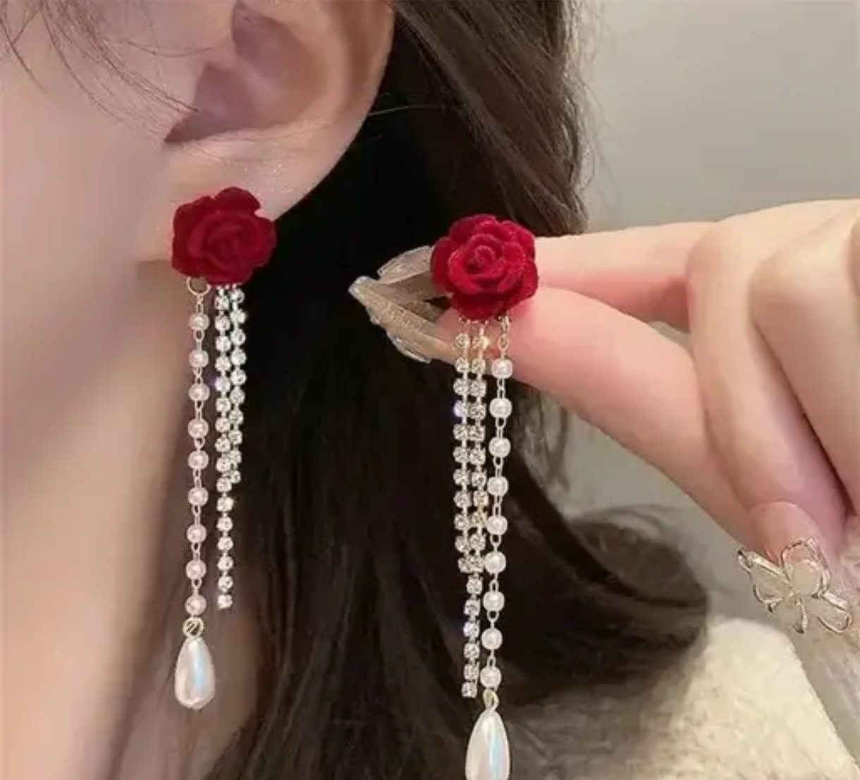 Rose earrings DM800