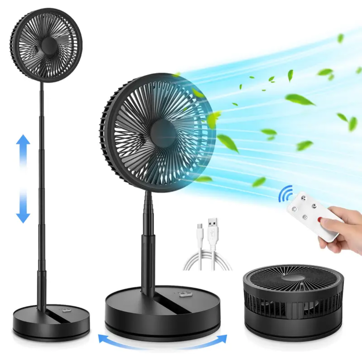 Portable charging folding fan DM881