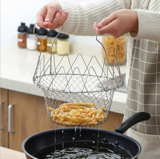Steel Deep Fry Basket DM56