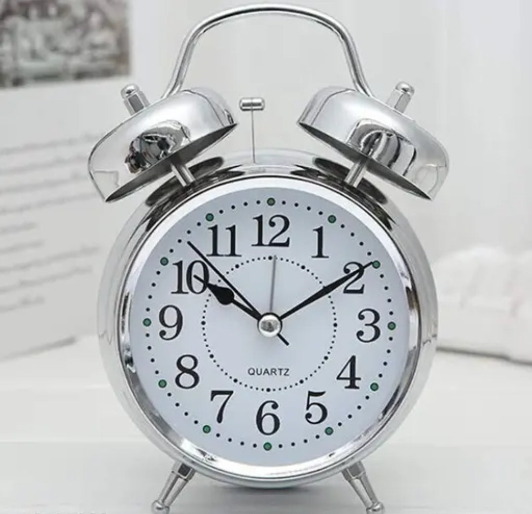 Silver Alarm Clock DM282