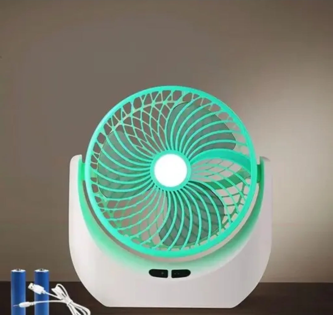 Portable electric charging fan DM445