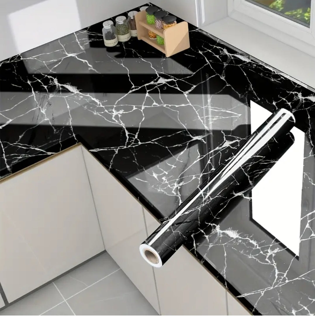 Kitchen black marble sticker DM551