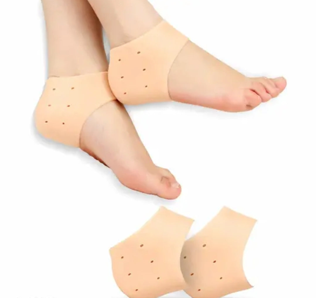 Silicon heel pad socks for pain relief DM692