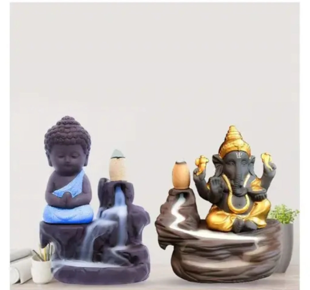 Ganesha idol with incense holder DM707
