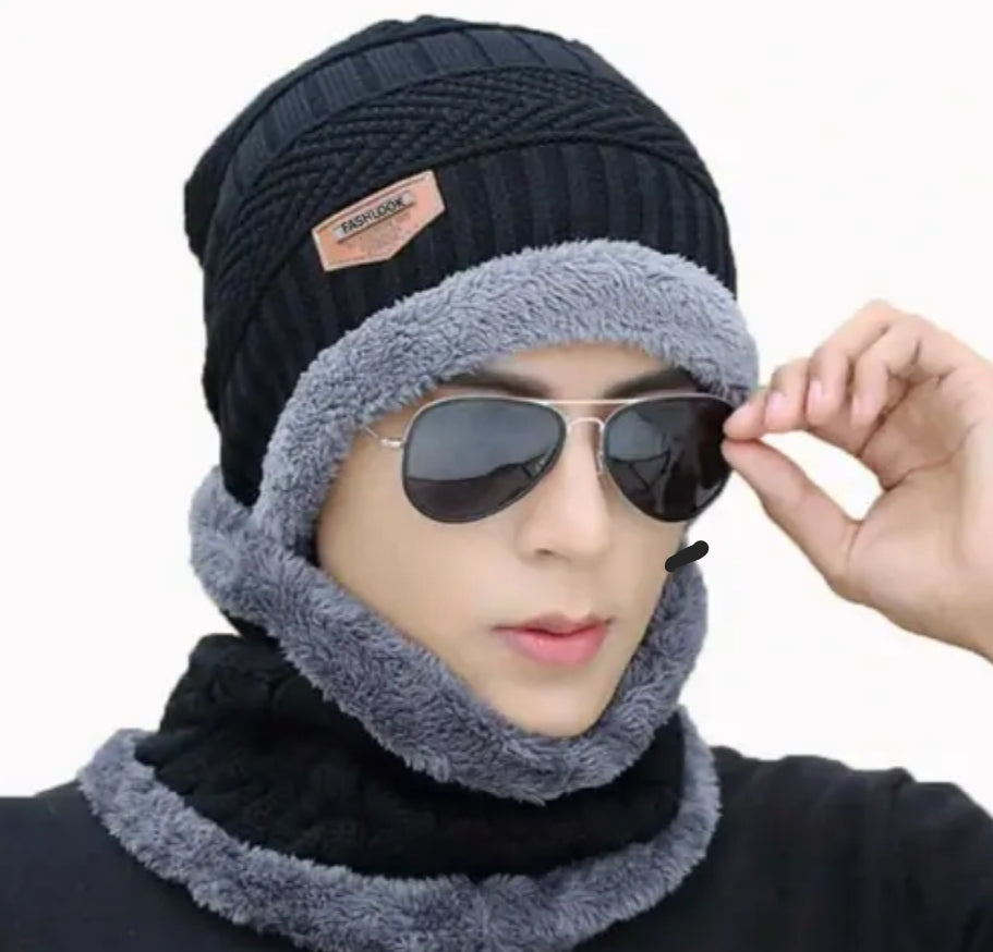 Cap with face cover DM709