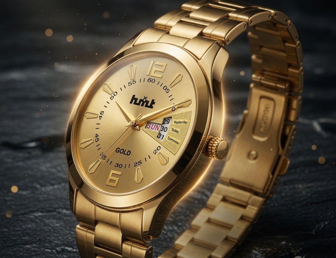 HMT Gold watch DM967