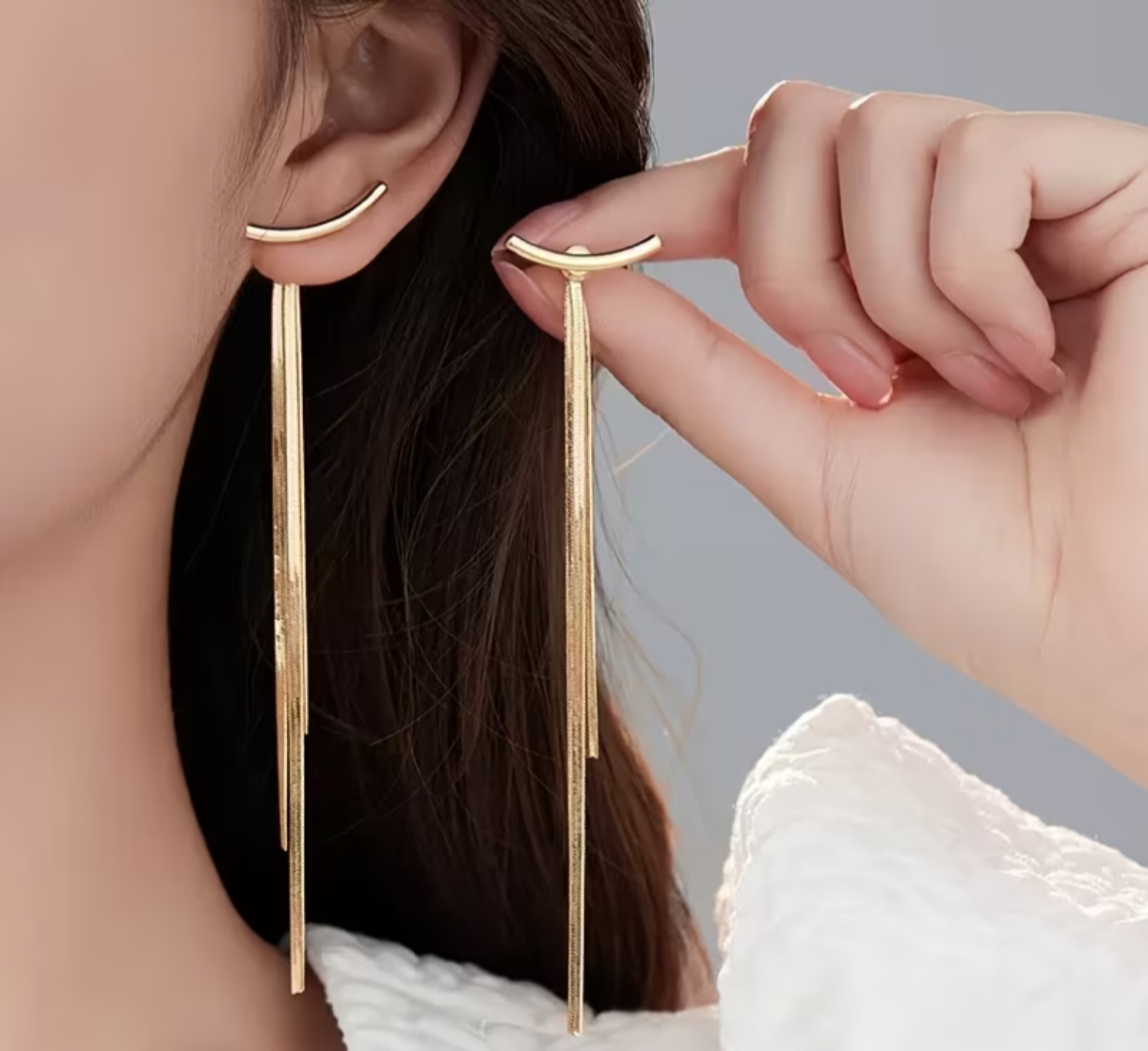 Gold ton earings DM1044