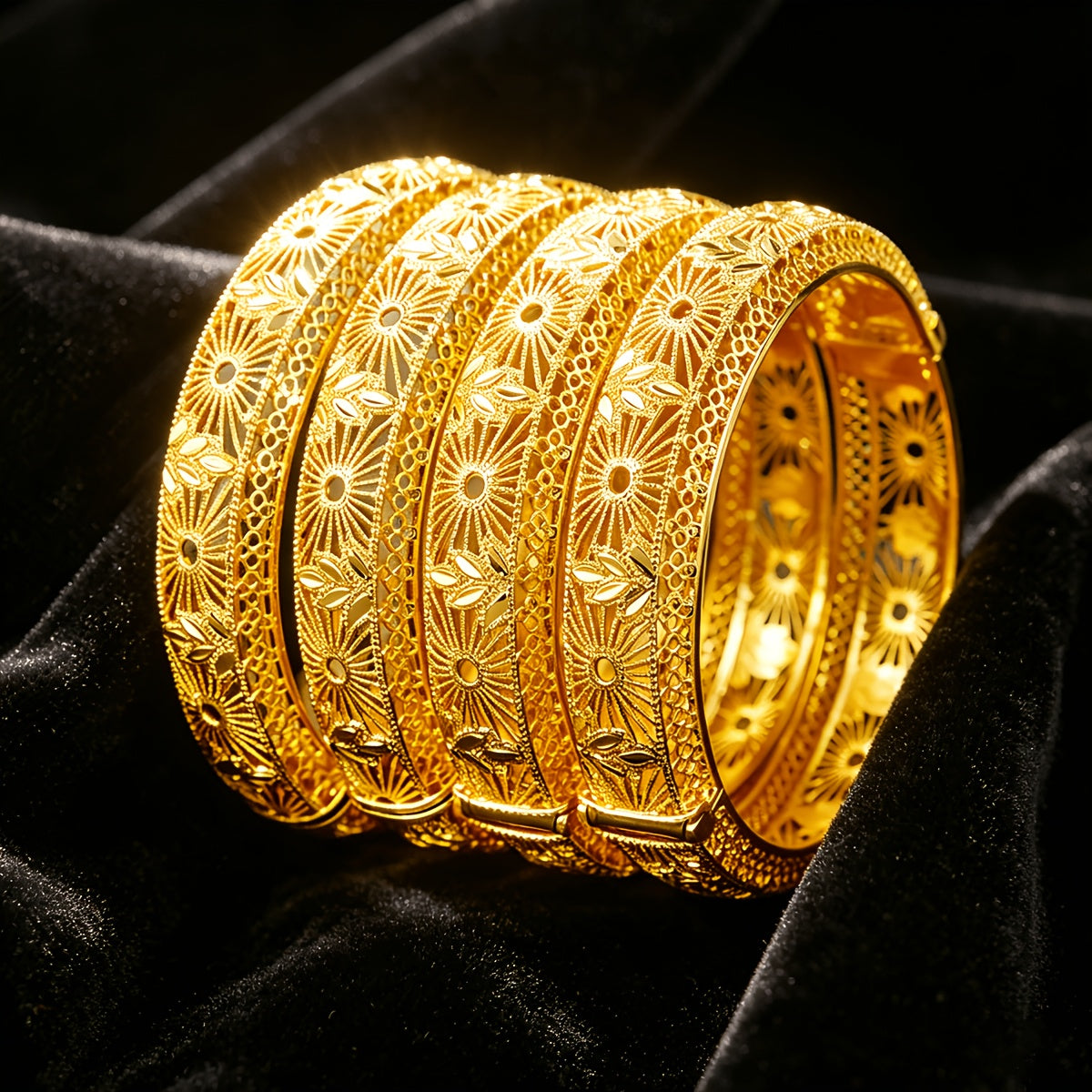 Gold plated bangle